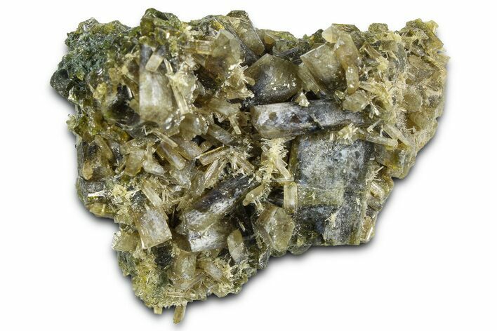 Gemmy Clinozoisite Crystal Cluster - Peru #362134